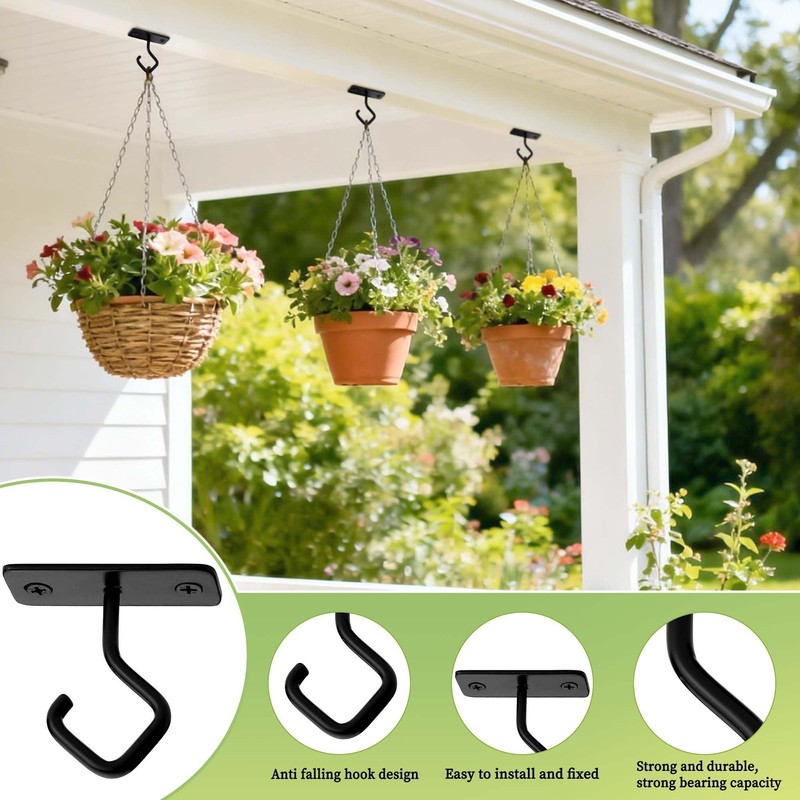 Lifyzoon Ceiling Hooks for Hanging Plants - 4 Pack 2.5-Inch