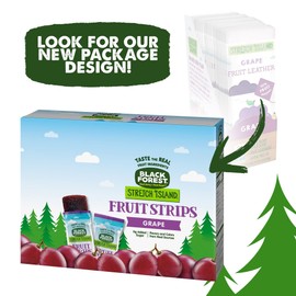 Black Forest Stretch Island Fruit Strips, Grape Flavor, 0.5 Ounce Strips (Pack of 30)