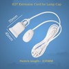 WPJCS Light Bulb Cord with Plug, Plug in Light Socket,
