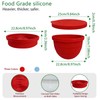 Upgraded Collapsible Silicone Bowl Liners for 5 Qt KitchenAid Tilt-Head