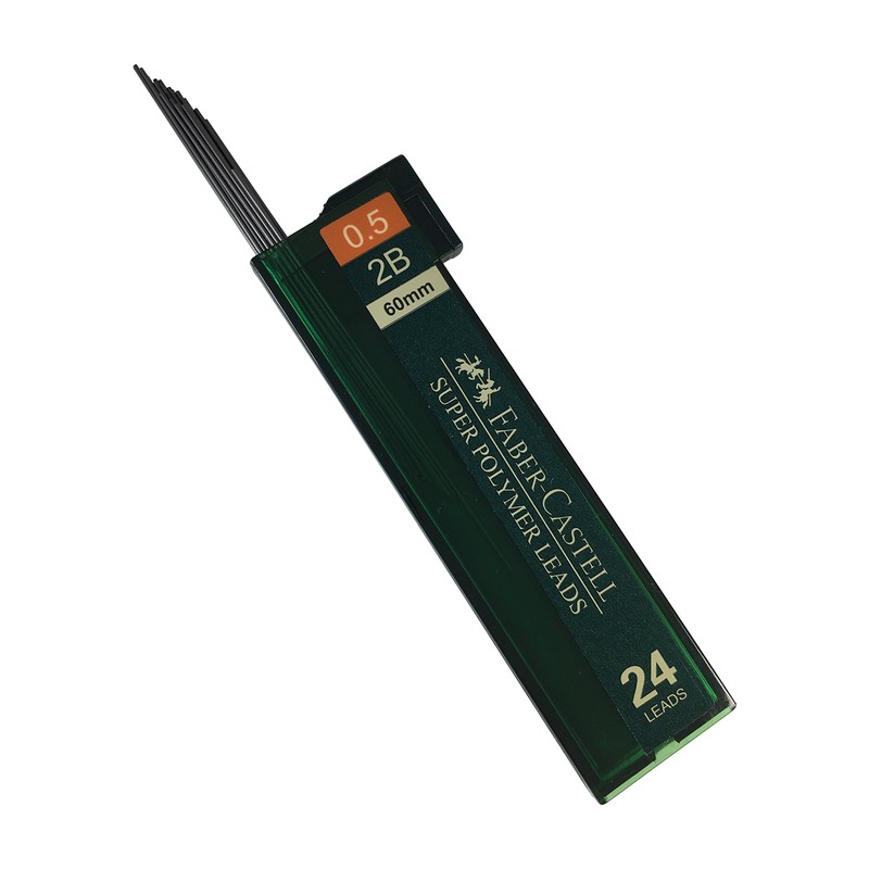Faber-Castell 0.5mm 2B Mechanical Pencil Refills (96 Leads, 4 Tubes