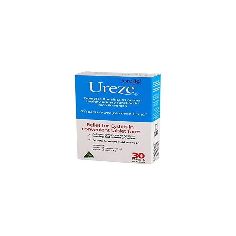 Forelife Ureze UTI and Urinary Health, 30 Tablets