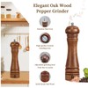 Wooden Salt and Pepper Grinder Set Refillable Salt & Pepper