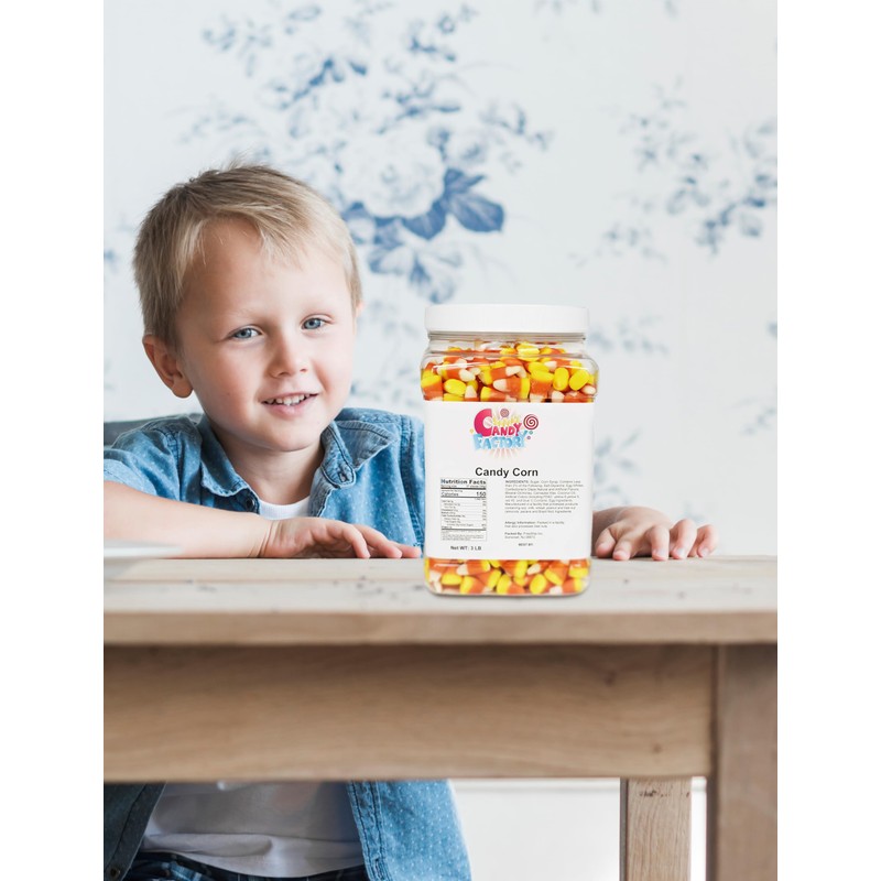 Sarahs Candy Factory Candy Corn in Jar, 3 Lbs
