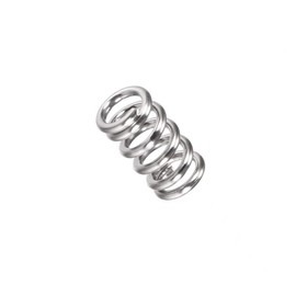 TOP-Vigor 10Pcs Compression Spring 6mm OD 1mm Wire Size, 10mm Free Length, Stainless Steel Compression Spring Assortment Dual Hook Extension Spring for Home Repair Projects or DIY