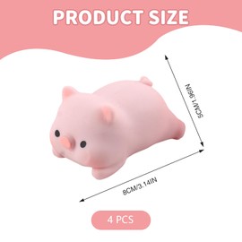 Thoquene Pack of 4 Stress Antistress Pig Creative Vutschwein