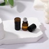 RAMFIYN 120 pack Amber Roller Bottles for Essential Oils 2ml