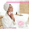 Large Body Powder Puff and Container, Glass Jar Dusting Powder