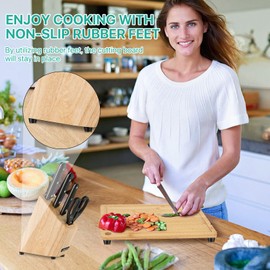 Supkiir 200Pcs Cutting Board Rubber Feet, Black Cutting Board Feet Non Slip with 304 Stainless Steel Screw and Washer, Round Rubber Feet pad for Furniture Kitchen Appliances Chair