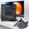 PCIe to USB 3.2 Gen 1 Card with 20 Gbps