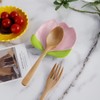 WAIT FLY Lovely Tulip Ceramic Spoon Rest Spoon Holder for