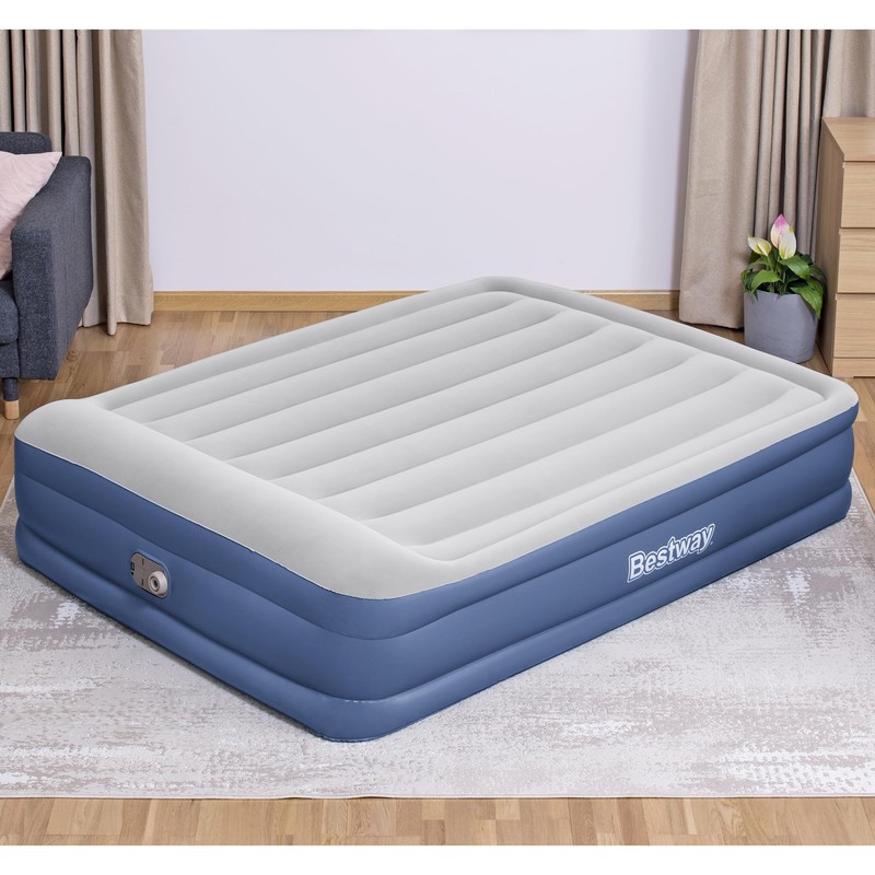 Bestway Tritech Air Mattress Queen 18” with Built-in AC Pump