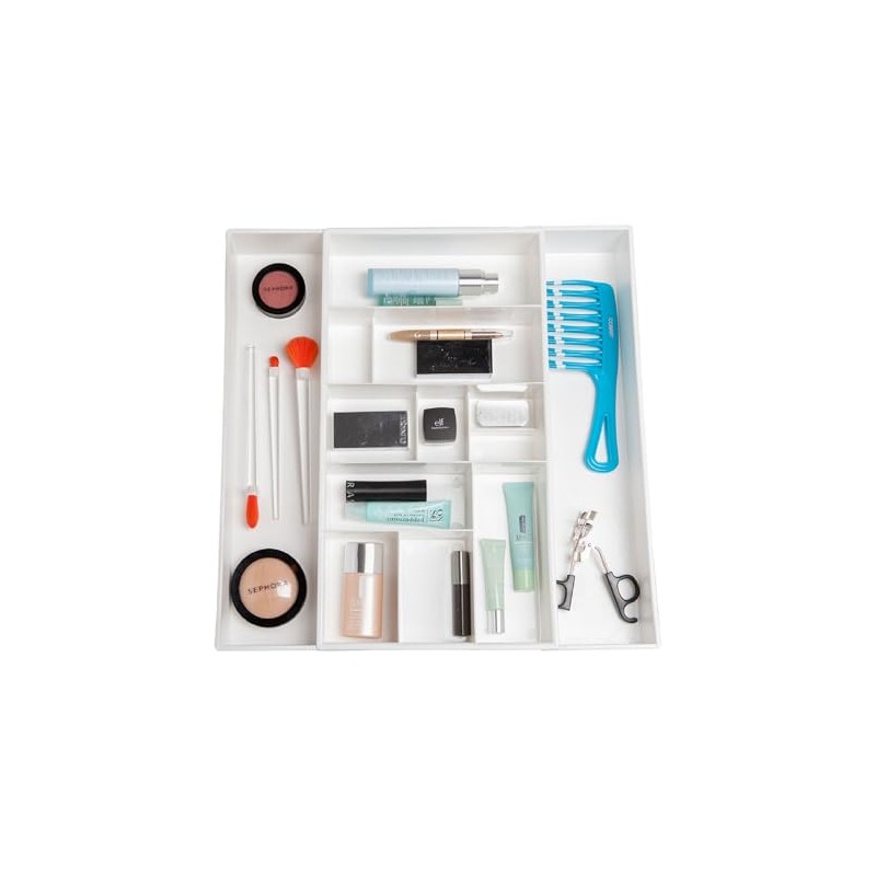 Dial Industries Expandable Vanity Drawer Makeup Organizer Desk Storage Tray