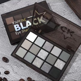LiangNiShi 15 Colors Dark Knight Eyeshadow Palette, Perfect for Smoke Makeup, Dark Gray & Black Type, Hard and Attractive Eyes, Difficult to Fall Out, Long Lasting, High Color, Punks & Glitter