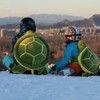 Turtle Shape Hip Protector Cushion Knee Pads Set for Adults