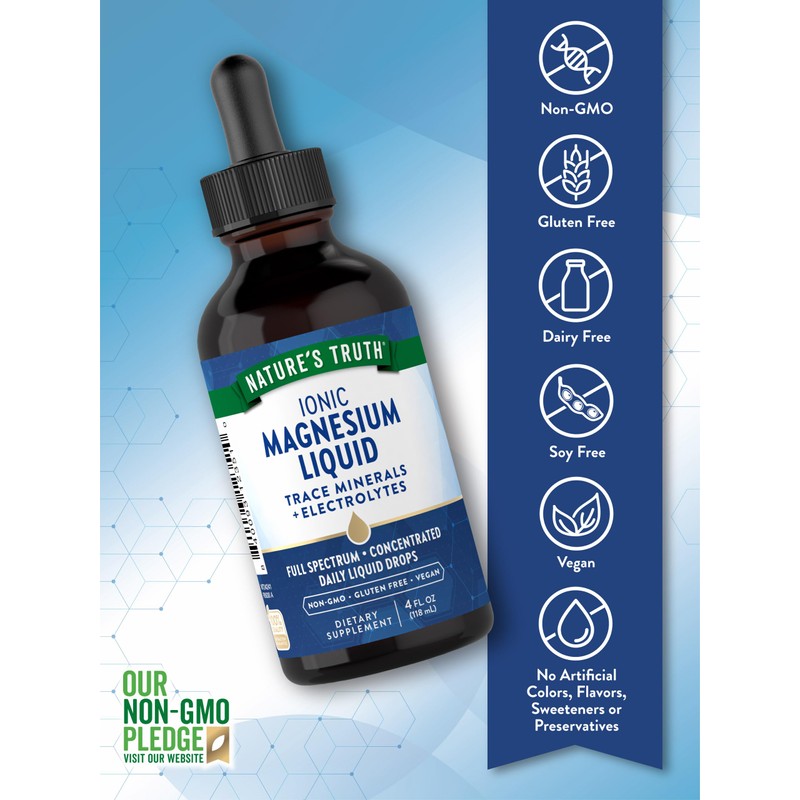 Nature's Truth Ionic Magnesium Liquid Drops | 200mg | 4