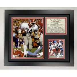 Legends Never Die "Herschel Walker Bulldogs" Framed Photo Collage, 11 x 14-Inch