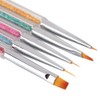 Conjunto de 5 piezas de cepillo de arte de uñas,