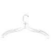 NAHANCO 505 Plastic Dress Hanger, Middle Heavy Weight, 17", Clear