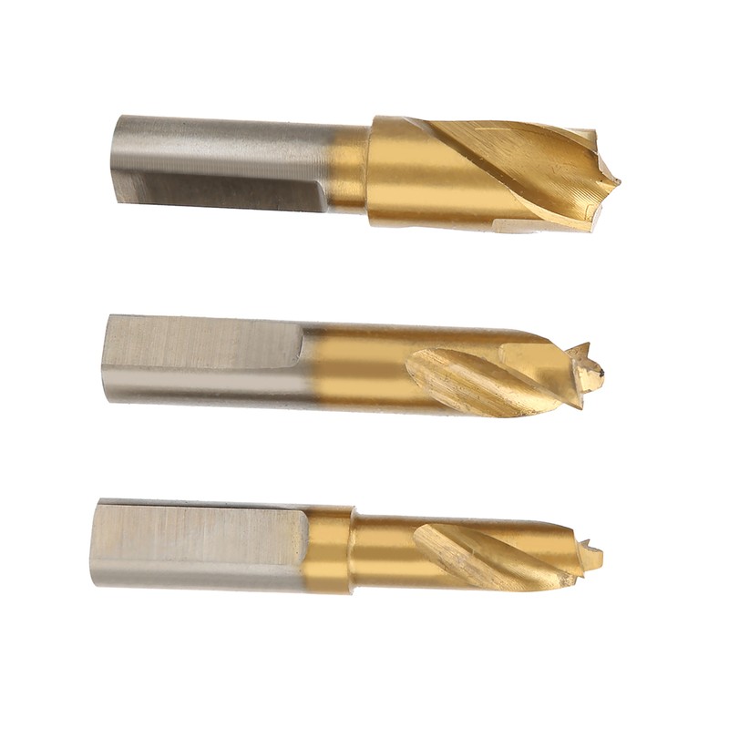3Pcs HSS CO Cobalt Spot Weld Drill Bit Set Kit