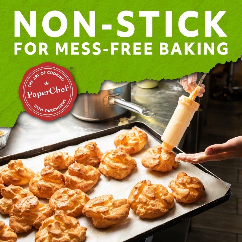 PaperChef – Culinary Parchment Paper – Pre-Cut Sheets – Multipurpose,