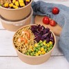 JAYEEY 25OZ Disposable Kraft paper bowls with lids, Food containers