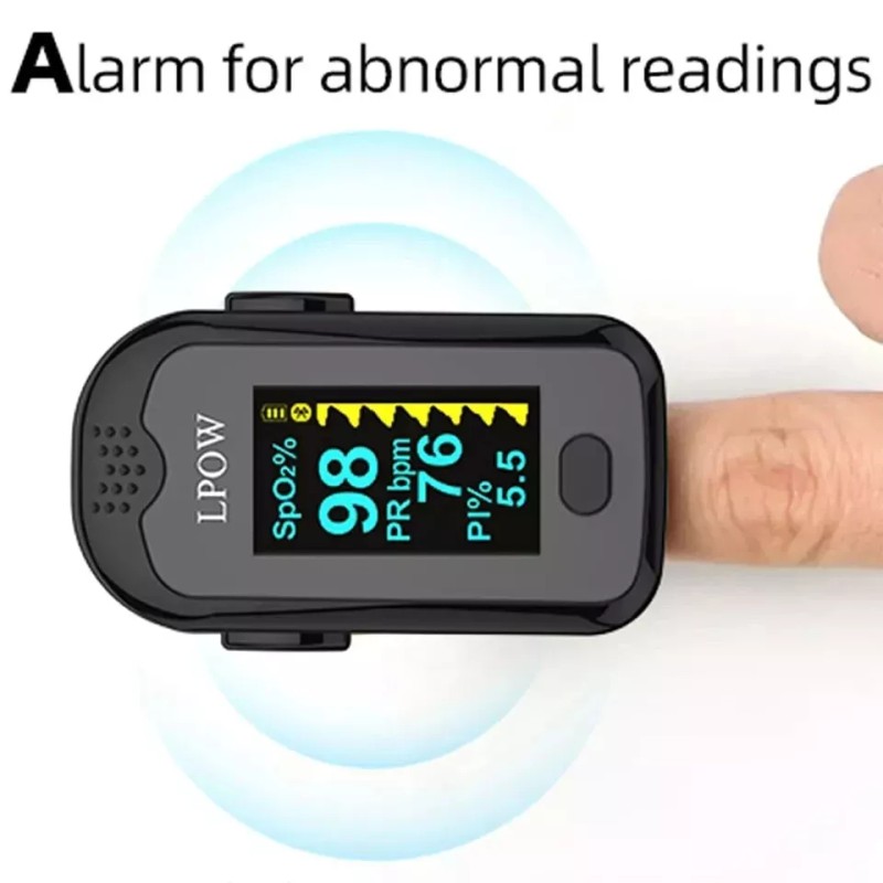 LPOW NEW LPOW A340B Fingertip Pulse Oximeter Blood Oxygen Saturation