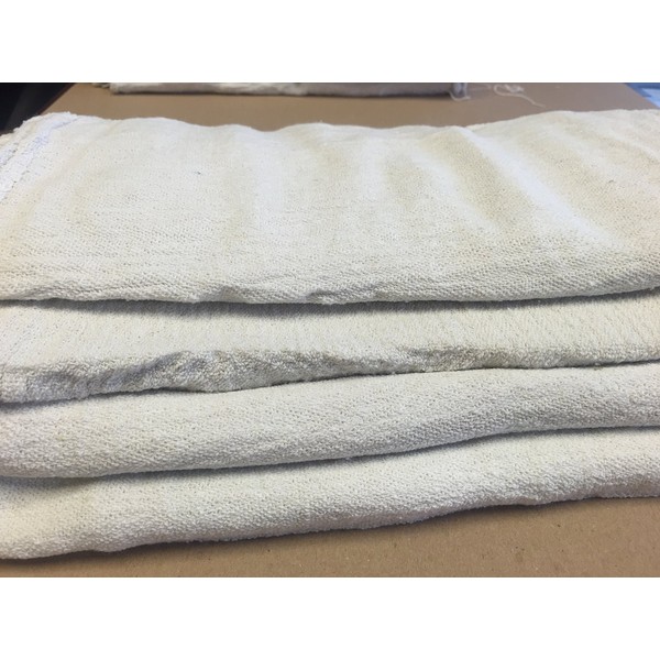 1000 New Industrial Shop Rags Cleaning Towels White Large 14x14 Grade b