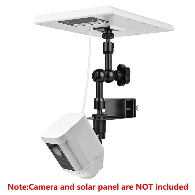 2-in-1 Gutter Mount for Solar Panel, Stick Up Cam Battery,