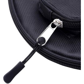 Jizlan 10 Pcs Black Zipper Pull Puller End Fit Rope Tag Replacement Clip Broken Buckle Fixer Tent Tab Cord Kit Suitcase Zip Backpack Travel Bag