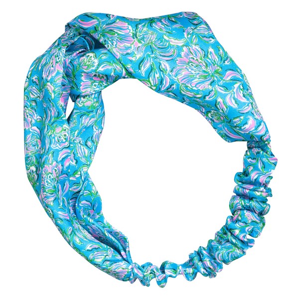 Lilly Pulitzer Cloth Knotted Headband, One Size Fits All, Cute Hair Accessories for Women and Girls, Chick Magnet
