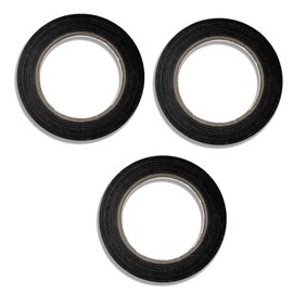 Garment Adhesive Tape - 3/8" X 60 Yards - Black - 3 Rolls Pack. Provides a System for Identifying Stains, Necessary Repairs or re-Pressing - Draping Masking Tape for Dress Form Draping.