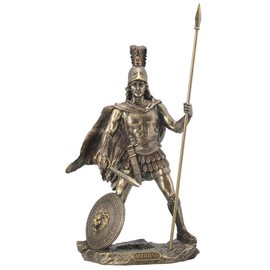 Mars/Ares Statue Sculpture - Roman God of War (Cold Cast Bronze)
