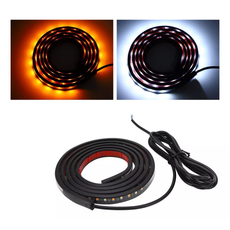 generic 2 Luces Led Para Estribo, 800 Lm, Ámbar Blanco,