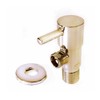 Brushed Gold Stop Valve - Premium Brass Construction - Elegant