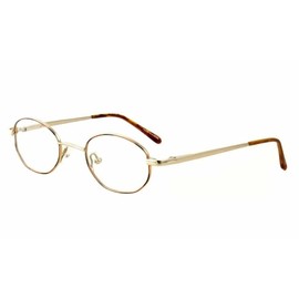 Calabria Flex Plus KIDS 67 Oval Reading Glasses +3.00 Gold Amber Brown Girls