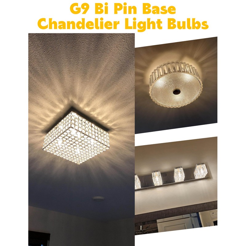 Non-dimmable G9 LED Bulb 6w 2700k Warm White, 50W-60W G9