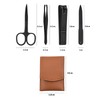 ENLACE Manicure Set 4 Pieces, Nail Scissors, Eyebrow Clip, Cosmetic