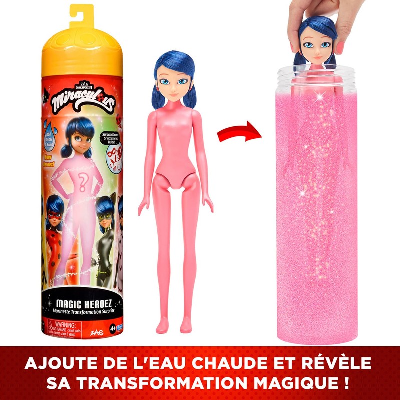 Miraculous Ladybug Magic Heroez Reveal Colour Change Doll | Marinette