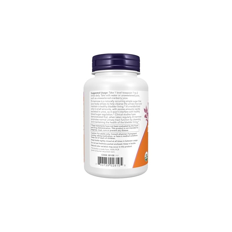 NOW D-Mannose Powder,3-Ounce