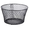 Small Metal Rectangular, Oval and Round Wire Baskets with Handles,
