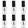TRIXES 6x Empty Heart Shaped Nail Varnish Bottles