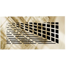 Saba Air Vent Covers Register - Acrylic Fiberglass Grille 14" x 6" Duct Opening (16.5" x 8.5" Overall) Gold Mirror Finish Decorative Cover for Walls and Ceilings (not for Floor use), Vivian