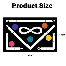 Football Mat, Ball Control, Football Training Mat for Children, Non-Slip Footwork Mat with Quiet Shock Absorption for Ball Control, Football Step Training Mat for Football Lovers (60 x 90 cm)