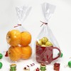 Morepack Flat Bottom Cellophane Bags,100 Pcs 7x3x12 Inches Clear Cello