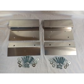 CodyCo Aluminum Loading Ramp End Plate Kit Top & Bottoms Fits 2" x 12" Boards