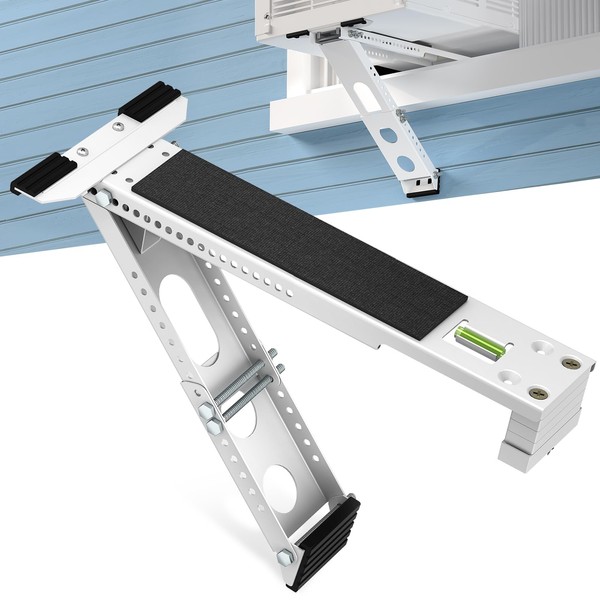 Cesluck Window Air Conditioner Bracket: Upgrade Anti-Slip AC Window Bracket,