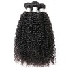 Czrleaty Jerry Curly Wave 5Bundles(50g/bundle) with 4x4 Lace Closure Brazilian