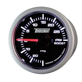 Turbosmart TS-0101-2023 52 mm - 2-1/16" 0-30 PSI Boost Gauge for Gated Boost Control Valves, Black