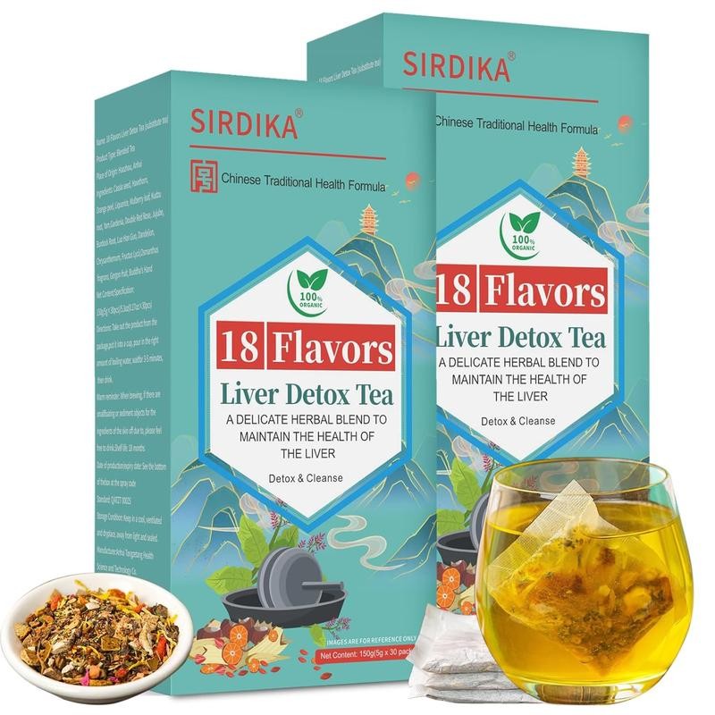 18 Flavors Liver Care Tea - Chinese Liver Cleanse Herbal